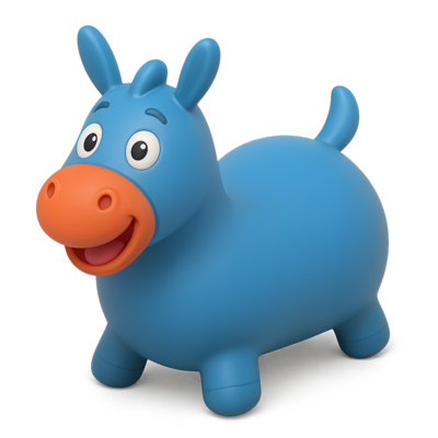Bouncy donkey toy